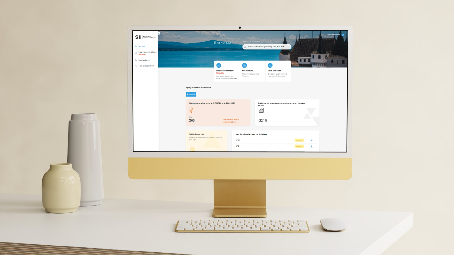 Les Services industriels de Nyon ajoutent une nouvelle fonctionnalité à leur Portail Client. Les bénéficiaires de compteurs intelligents peuvent désormais consulter leur consommation d’électricité par tranches de 15 minutes et visualiser leurs données sous forme de graphiques.